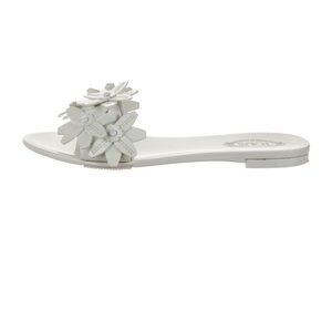 Tod’s White Rubber Slides